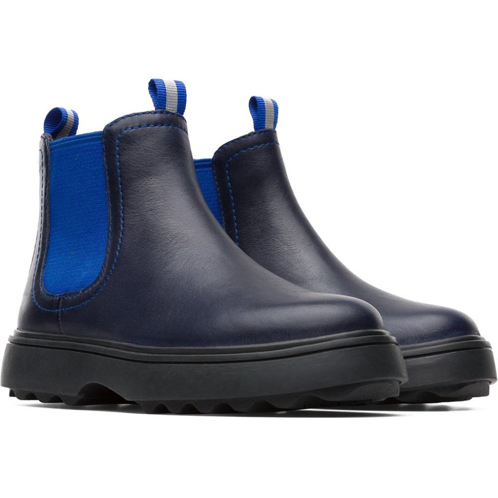 Camper Kids Navy and Royal Blue Chelsea Boots